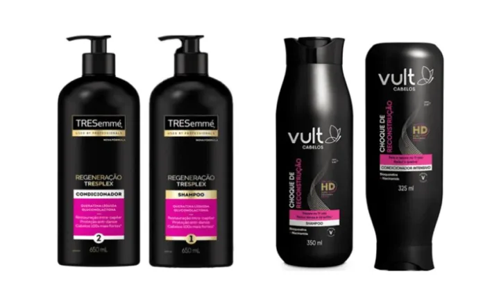Unilever processa Boticário por suposta cópia visual da linha TRESemmé. Foto: Reprodução.